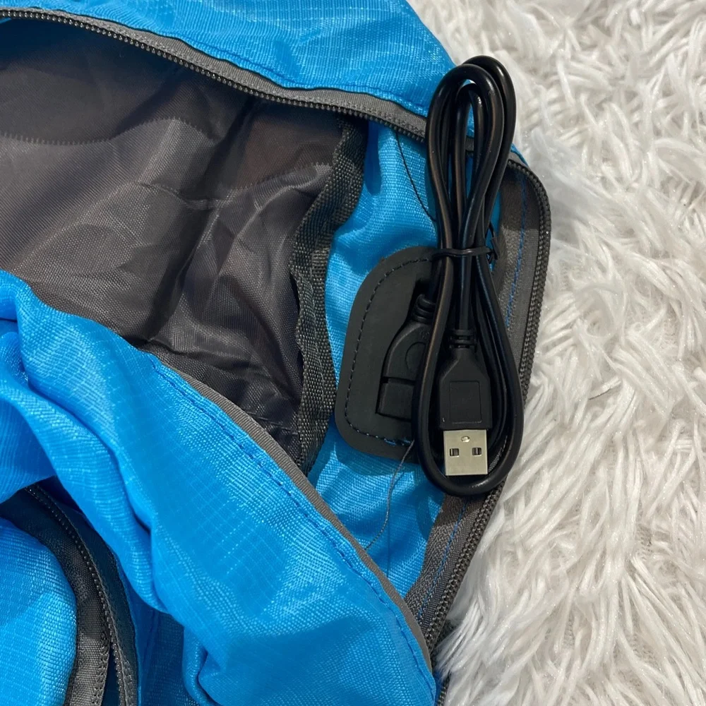 Blue Backpack With phone charger NWOT unisex